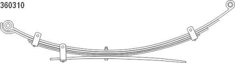 Многолистовая рессора CS Germany 10.360.310.00