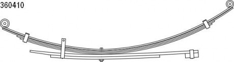 Многолистовая рессора CS Germany 10.360.410.00