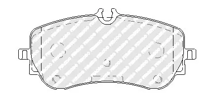 Тормозные колодки FERODO FVR5068