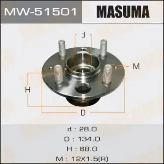 Маточина колеса (MW-51501) Masuma MW51501