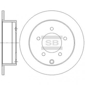 Диск гальмівний Hi-Q (SANGSIN) SD4333