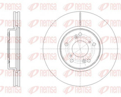 Диск гальмівний REMSA 62108.10 (фото 1)