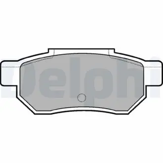 Комплект тормозных колодок Delphi LP772