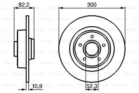 Тормозной диск BOSCH 0 986 478 971 (фото 1)