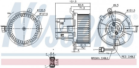 Вентилятор NISSENS 87406