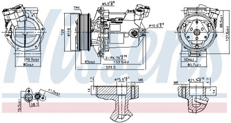 Компресор кондиціонера NISSENS 890042