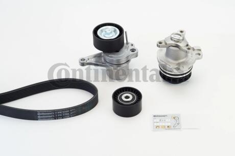 Комплект (ремінь+ролики+помпа) Contitech 7PK1705WP1