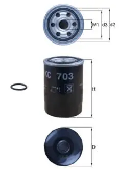 Фільтр паливний MAZDA 3 \'\'1.8 Skyactiv-D \'\'19>> MAHLE KNECHT KC703D (фото 1)