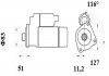 Стартер VO.FH13,FM11/13,RVI T 13r- 12z новий Mahle MAHLE KNECHT MS891 (фото 2)