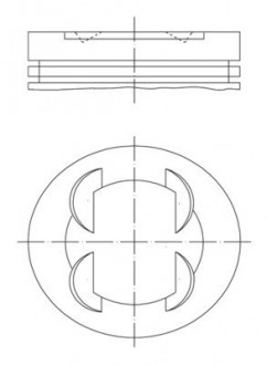 Поршень Mahle HYUNDAI/KIA \'\'2.0 G4KD \'\'10>> MAHLE KNECHT 681PI00109000