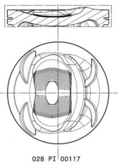 Поршень MAHLE KNECHT 028 PI 00117 001