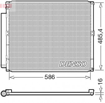 Радіатор кондиціонера DENSO DCN50113 (фото 1)