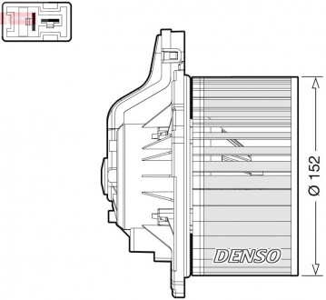 Вентилятор салона DENSO DEA41015