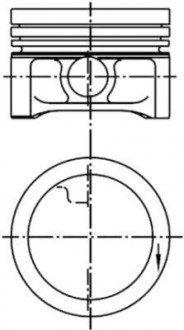 Поршень двигуна SMART 0,7 67,50 KOLBENSCHMIDT 99927630