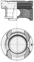 Поршень KOLBENSCHMIDT 40856600