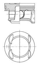 Поршень KOLBENSCHMIDT 41007600