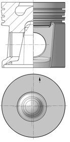 Поршень KOLBENSCHMIDT 40554610