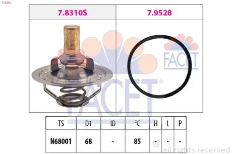 Термостат FACET 7.8310