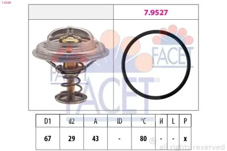 Термостат FACET 7.8549