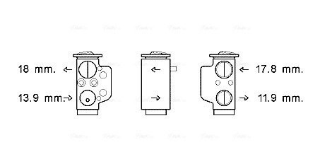 Розширювальний клапан AVA COOLING VN1367