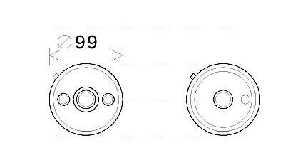 Радиатор масляный АКПП AQ250 VW Passat B7 B8 AVA COOLING VN3358