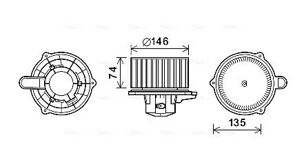 Электродвигатель AVA COOLING HY8350