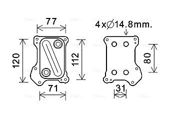 Теплообменник AVA COOLING OL3686