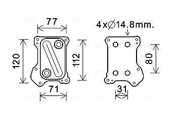 Теплообменник AVA COOLING OL3686