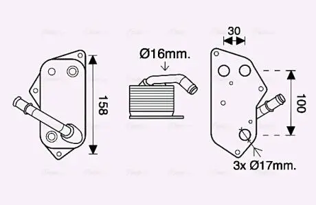 Теплообменник AVA COOLING BW3558