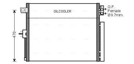 Фото 1 - конденсатор AVA COOLING JE5061D Конденсатор AVA COOLING JE5061D (фото 1)