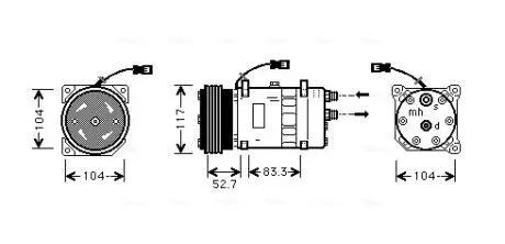 Компрессор AVA COOLING CNAK222