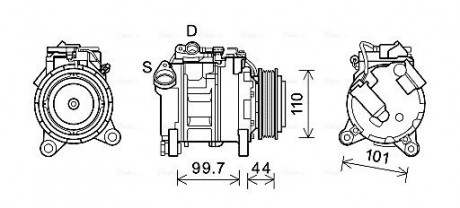 Компрессор AVA COOLING BWAK493