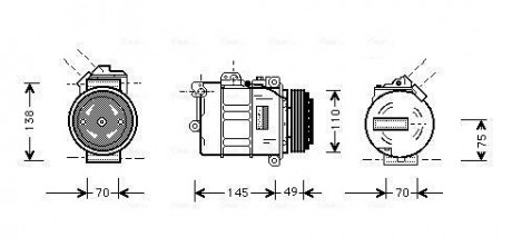 Компрессор AVA COOLING BWAK237