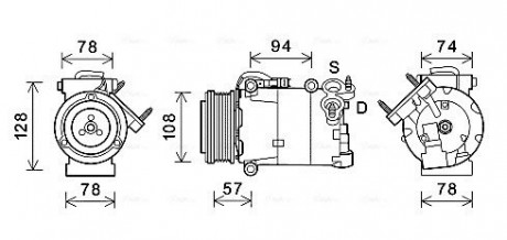 Компресор AVA COOLING FDAK587