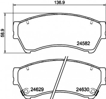 Комплект тормозных колодок HELLA 8DB 355 013-761 (фото 1)