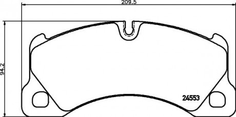 Комплект тормозных колодок HELLA 8DB 355 014-151