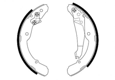 Комлект тормозных накладок HELLA 8DB 355 001-691