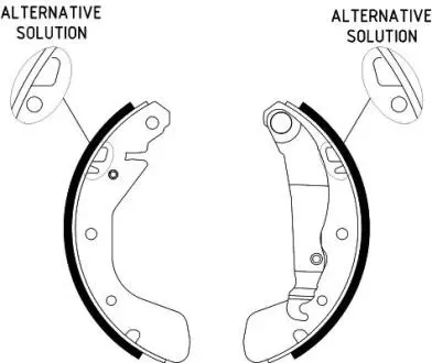 Колодки гальмівні барабанні; задн. HELLA 8DB 355 001-301