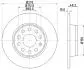 Гальмівний диск задн. Golf/T-Roc/Touran/Caddy/Bora/Jetta/Eos/Yeti/Octavia/Superb 04- HELLA 8DD 355 116-971 (фото 4)