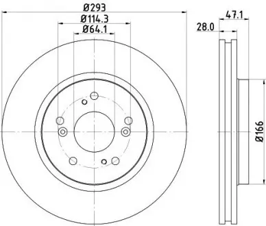 Тормозной диск HELLA 8DD 355 115-941