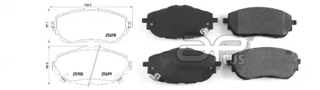 Колодки тормозные APLUS 71194BAAP