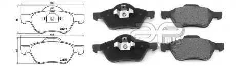 Колодки тормозные APLUS 71174AAP