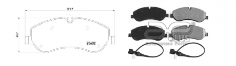 Колодки тормозные APLUS 71192BAP