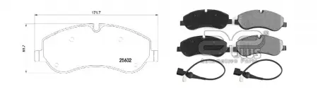 Колодки тормозные APLUS 71192BAP