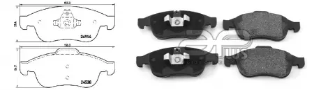 Колодки тормозные APLUS 71184AAP