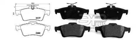 Колодки тормозные APLUS 71249AAP
