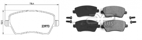 Колодки гальмiвнi APLUS 71161CAP