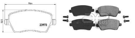 Колодки гальмiвнi APLUS 71161CAP