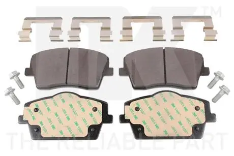 Гальмівні дискові колодки, комплект NK 224835 (фото 1)