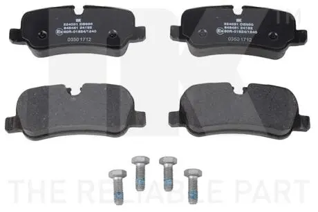 Гальмівні дискові колодки, комплект NK 224031